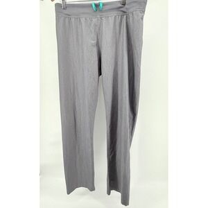 FIGS Technical Collection Women's‎ Scrub Pants Teal Drawstring Gray Lg